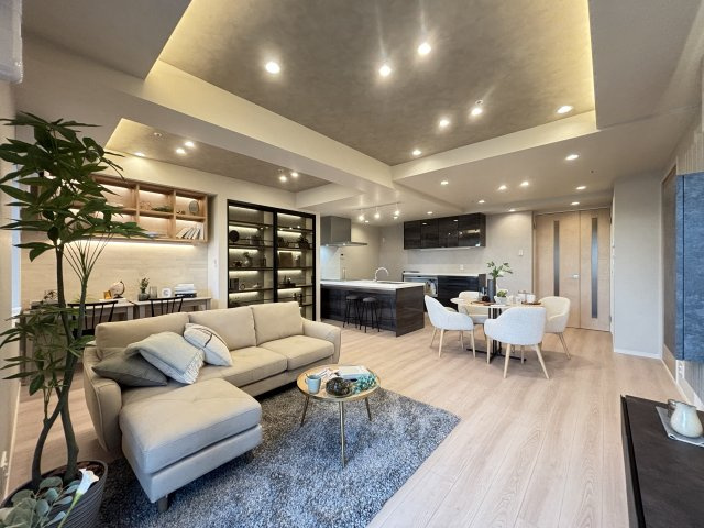 プラウドタワー東雲キャナルコートの居間・リビング