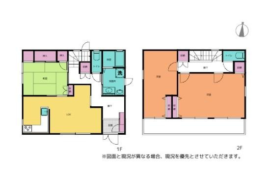 和歌山市向　中古戸建の間取り