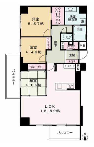 大和郡山アーバンコンフォートの間取り