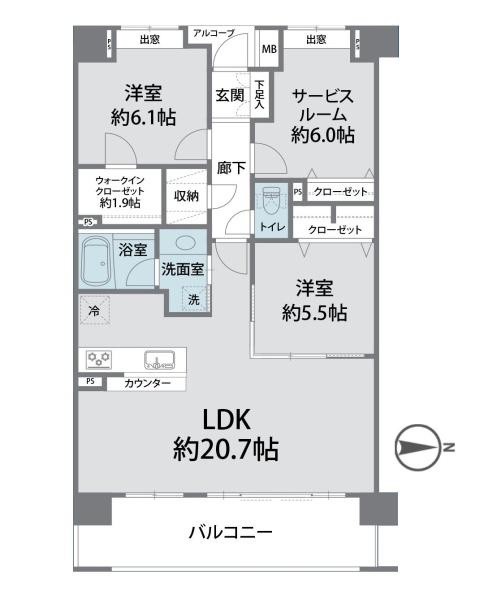 クレストフォルム日吉レインボーズヒルパークサイド棟