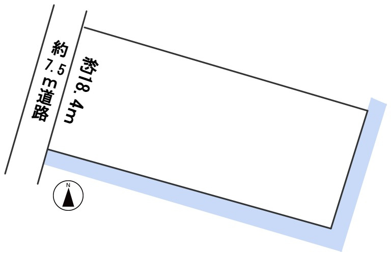 ６５６５４　一宮市萩原町萩原土地の区画図