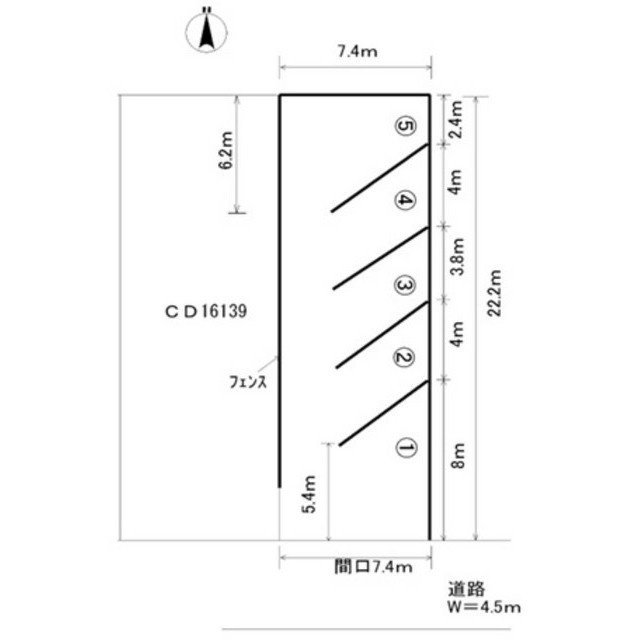 加納南陽町1丁目神山駐車場2の間取り