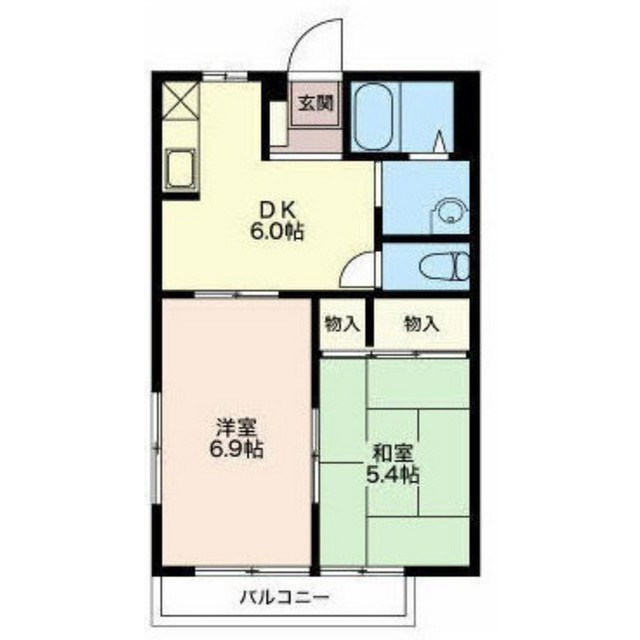 各務原市蘇原栄町４丁目のアパートの間取り