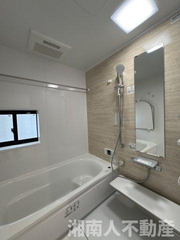 平塚市岡崎  新築戸建の浴室|コンパクトで使いやすいお風呂です