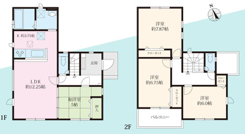 平塚市岡崎  新築戸建の間取り
