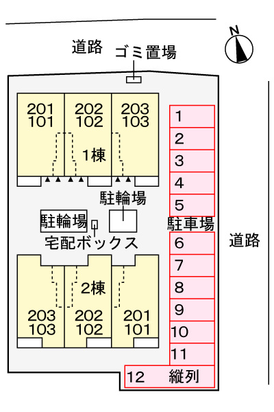ヴェントフィオーレ　Ⅱの区画図