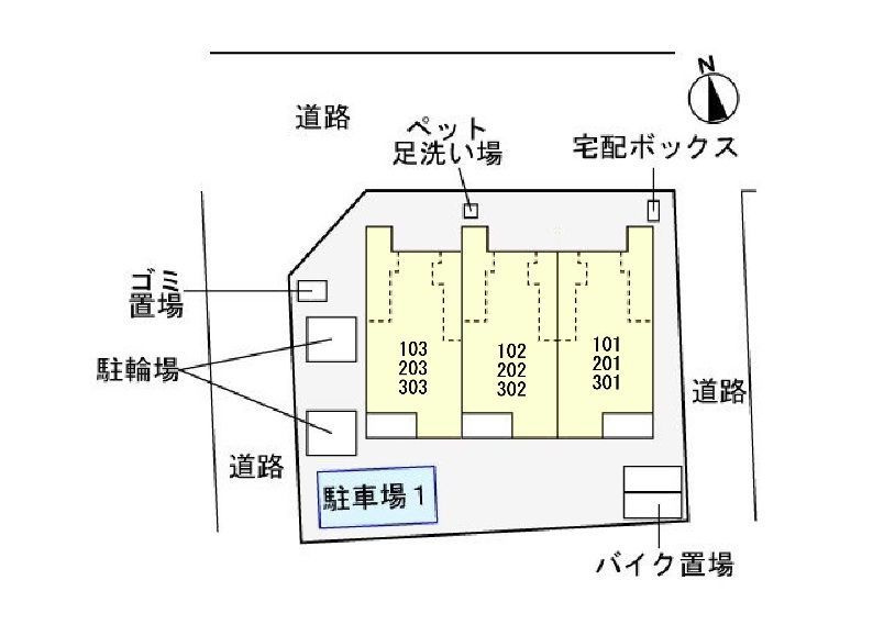 ベル・アンジュの駐車場
