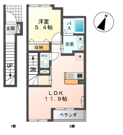 グレイスクリアー早時の間取り