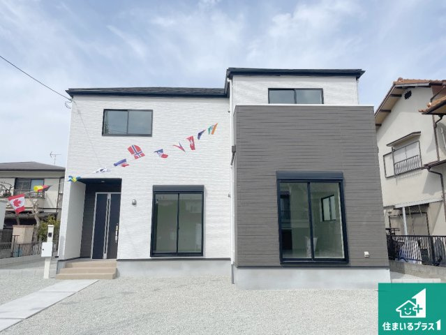 神戸市西区桜が丘中町　第2期　新築一戸建ての外観|周辺は落ち着いた街並みの住宅地！子育てがしやすい住環境です！まだ未完成ですが、現地でしかわからない事もございます。是非一度ご覧ください。