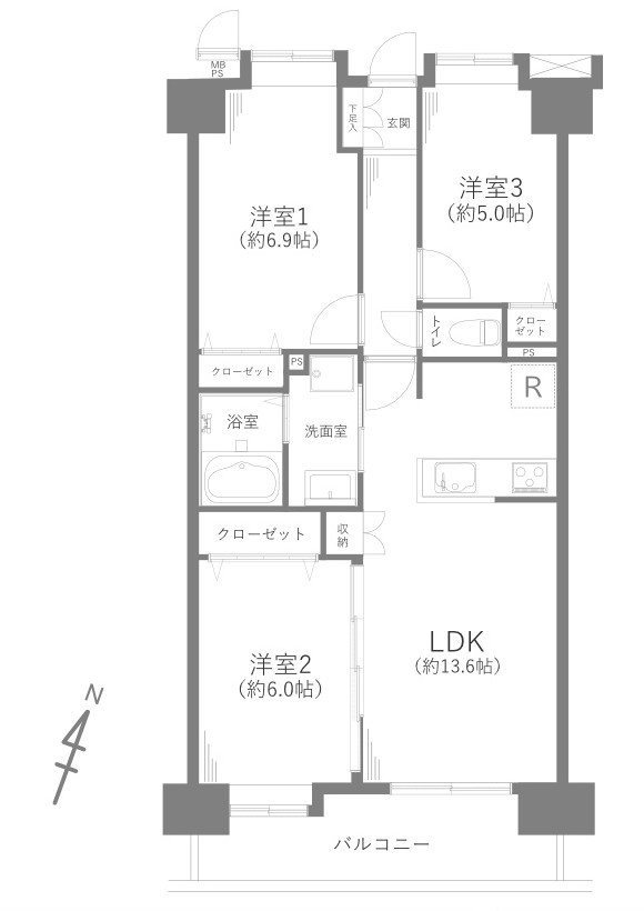 ライオンズガーデン狭山祇園の間取り