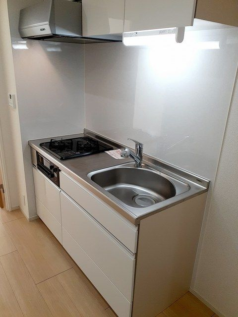 Ｋ．Ｉ．Ａ．Ｌ　東合川ヴィラのキッチン|お料理しやすいキッチンです