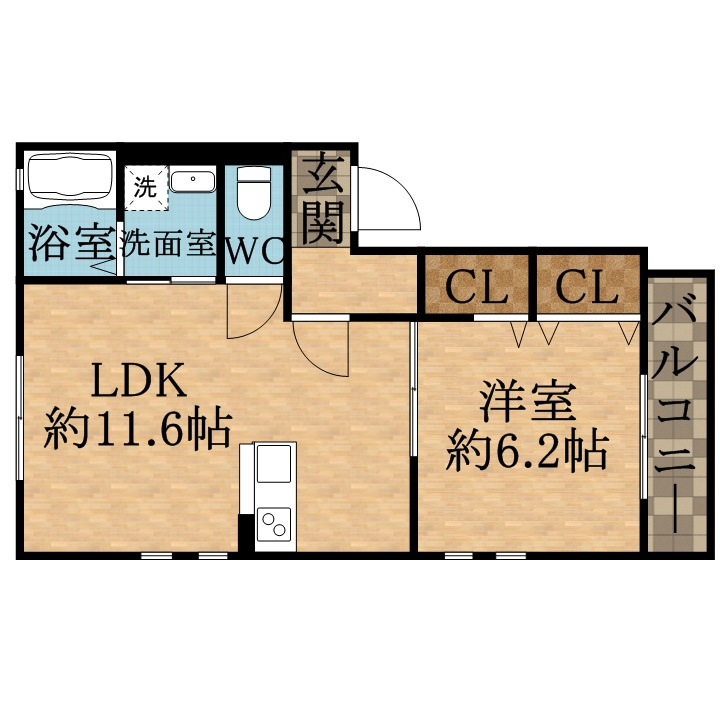 パラドール宝塚の間取り