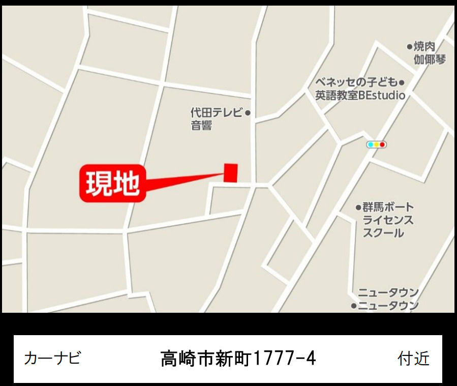 【中古】高崎市新町１期　６DKの地図