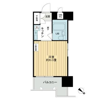 ロマネスク西新オレンジ通りの間取り