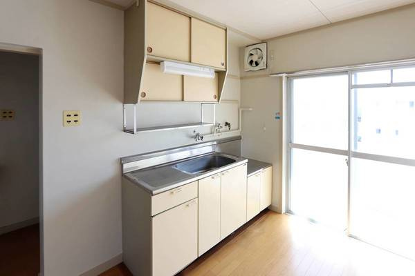 ビレッジハウス上和白2号棟のキッチン|ビレッジハウスの同一物件・同一タイプの間取りの写真です