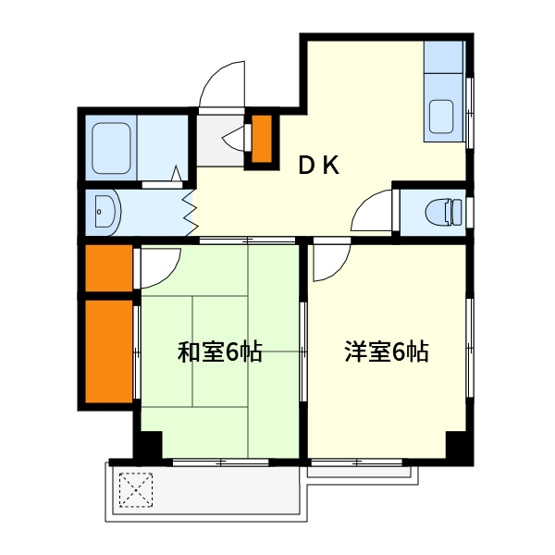 【間取り】 | 北町コーポ3号棟
