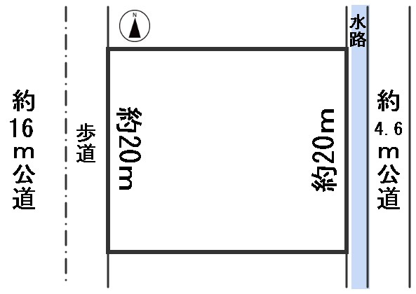 ６６２６８　岐阜市市橋３丁目土地の区画図
