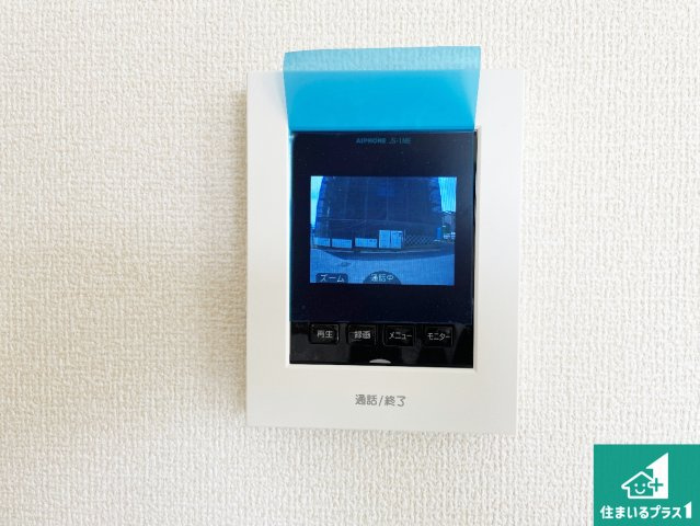 1(土)2(日)現地案内可能！　北葛城郡広陵町大野　の防犯設備|カラーモニターインターホン！声だけでなく来訪者の姿や顔がモニターで確認できるので、小さなお子様がいらっしゃるご家庭でも安心できます！
