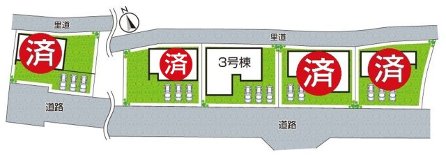 ●29(土)30(日)現地案内可能！　北葛城郡広陵町大野　全5邸の区画図|全５区画