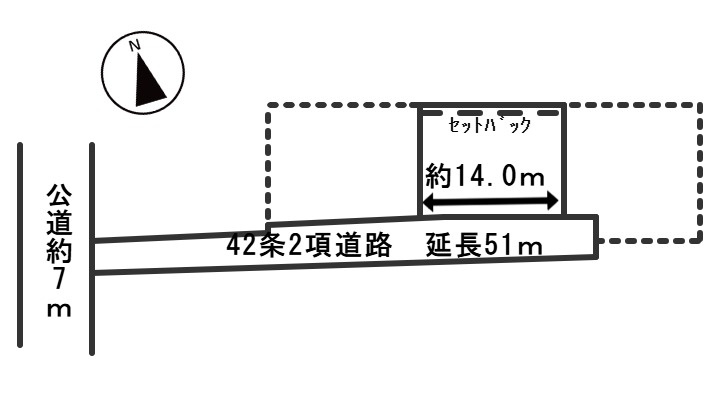 ６１５７６　岐阜市加納鉄砲町３丁目土地の区画図