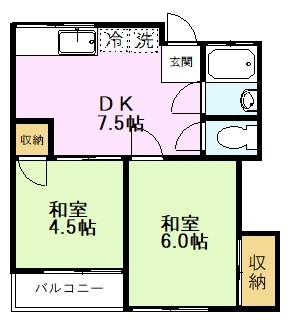 【間取り】 | 金子アパート