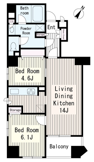 【間取り】 | 人形町アムフラット