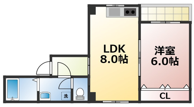 【間取り】 | ランコントル巽　仲介手数料無料