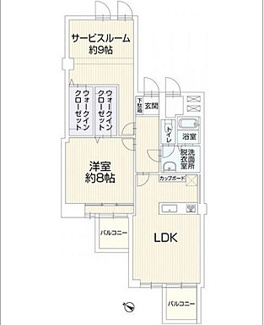 【間取り】 | 宇品シーサイドマンション