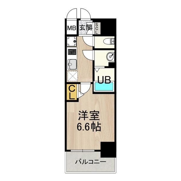 メルディア大正D.C.の間取り