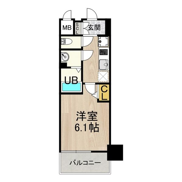 メルディア大正D.C.の間取り