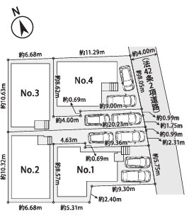 ◎茅ヶ崎市今宿　新築戸建　3号棟の区画図|区画図☆
