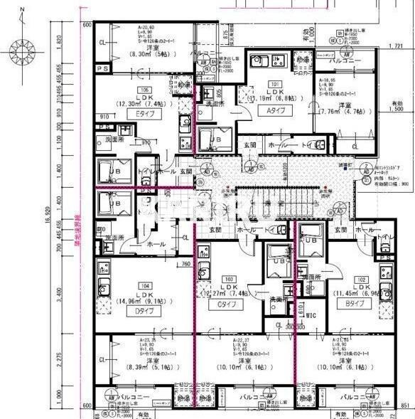 ACT布施の区画図