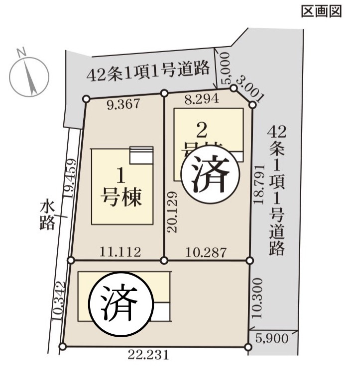 長野南長池第１の区画図|仕様のご確認やローンのご相談は＜Tel 026-477-7419＞まで♪