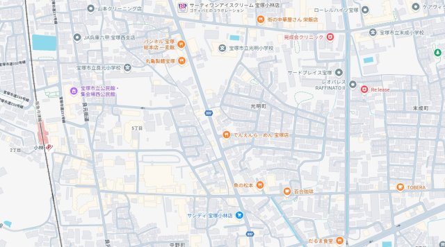 宝塚市光明町　第1期　新築一戸建ての地図