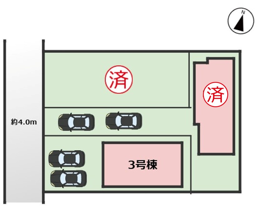 GRAFARE西区清里2期｜名古屋市の戸建ならホームアップの区画図