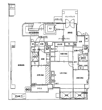 【区画図】 | グランデュール幸町 | 1階平面図