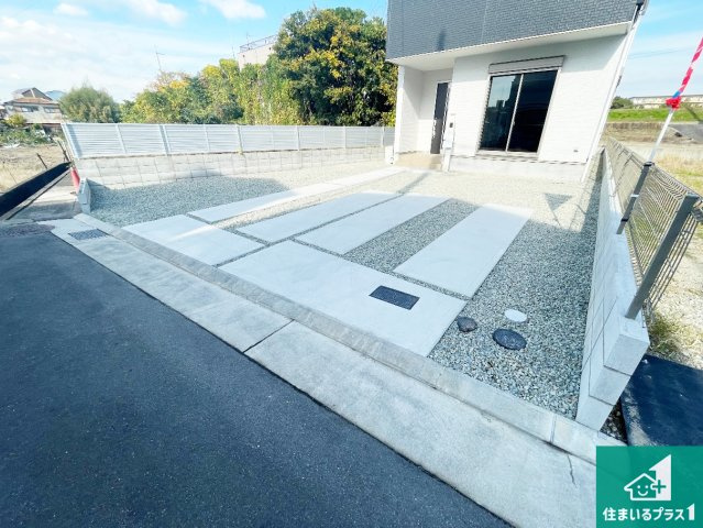 尼崎市食満　第2期　新築一戸建ての駐車場|駐車スペース！散水栓があるので、こまめに愛車を洗えます！