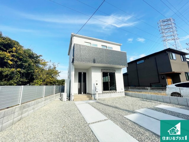 尼崎市食満　第2期　新築一戸建ての外観|お客様に長く安心して住んでいだだける事にこだわった家づくり！住んでからのアフターサービスにもしっかりと取り組んでいます！