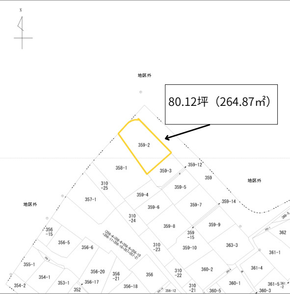 那覇市楚辺2丁目の土地図|公図☆
