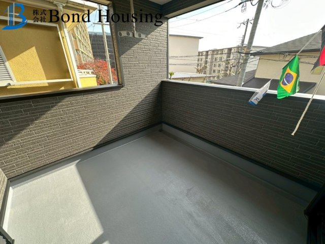 駐車並列2台可能　上高丸第1　新築2区画　2号棟のバルコニー