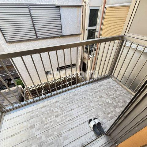 守口市藤田町メゾネット2階のバルコニー