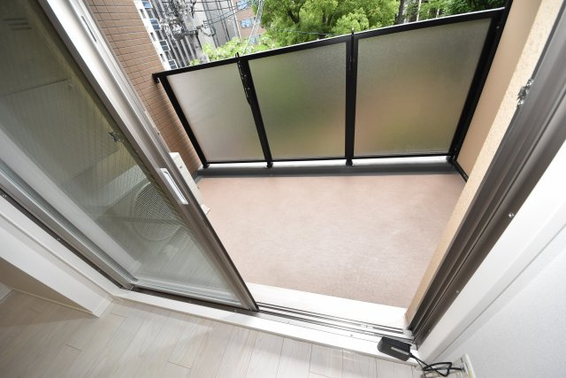 エトワール阿波座のバルコニー