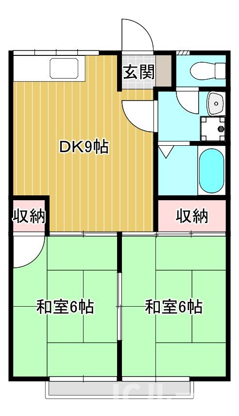 コーポカスガの間取り