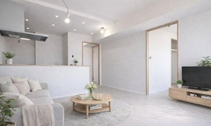 ならしのサンハイツの居間・リビング|ゆったりとしたリビングです