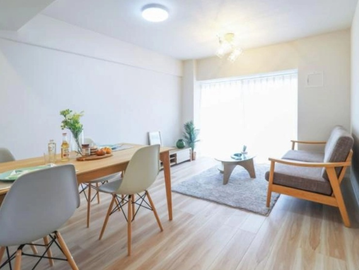 ネオコーポ武蔵野の居間・リビング|施工例です。