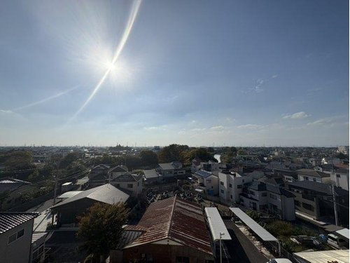 朝日プラザ越谷第３の展望|眺望良好です