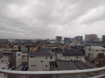 春日部ダイヤモンドマンションの展望|バルコニーからの眺望です