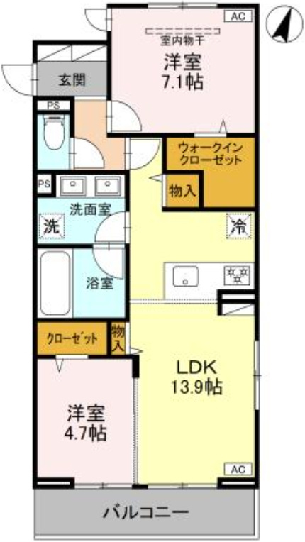 コアひばりヶ丘の間取り