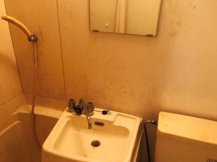 信和マンションの洗面所