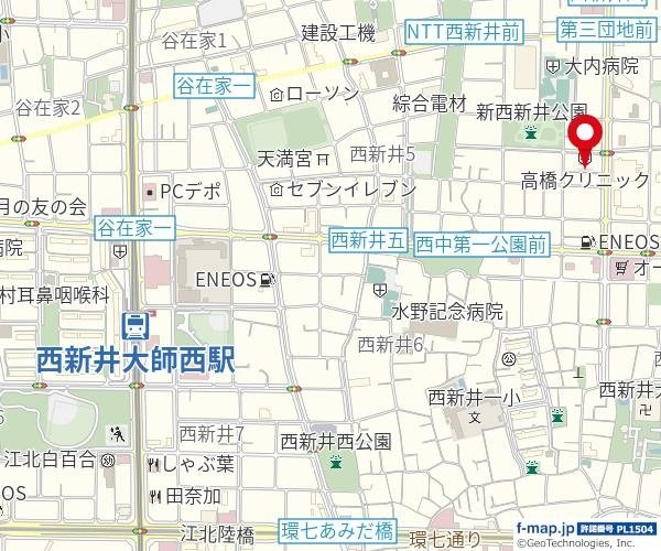 ＡＰＴ西新井の地図